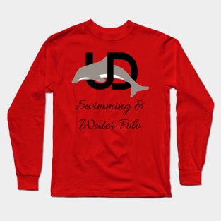 Black Logo Swimming & Water Polo Long Sleeve T-Shirt